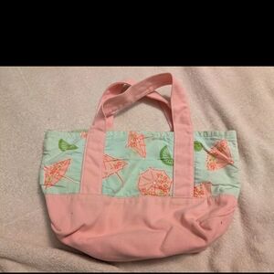 Pink and Green Tote Bag